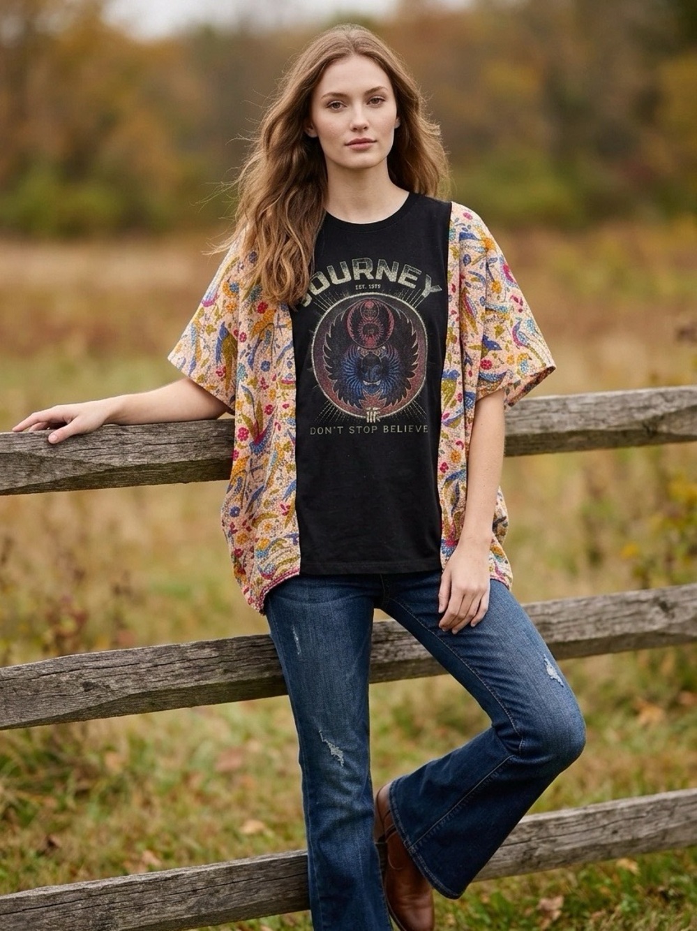 Handcrafted Upcycled Journey Kantha Tunic NWT One Size